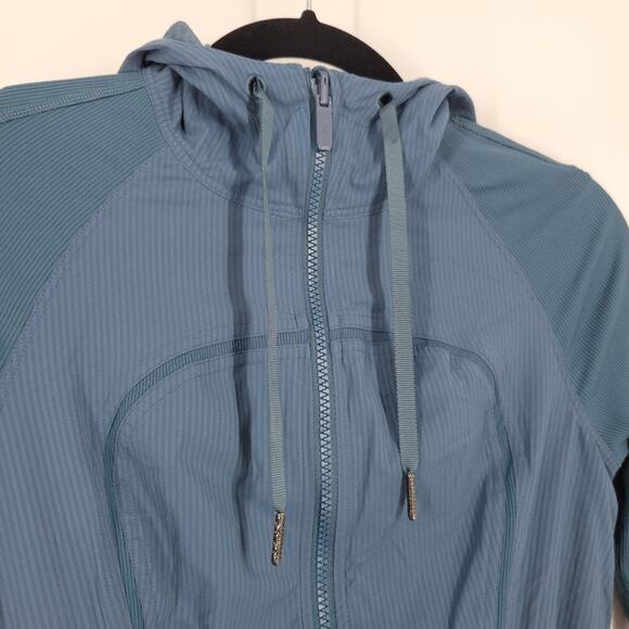 Lululemon Petrol Blue Rib Sleeve Dance Studio Jacket 4 - Picture 7 of 16
